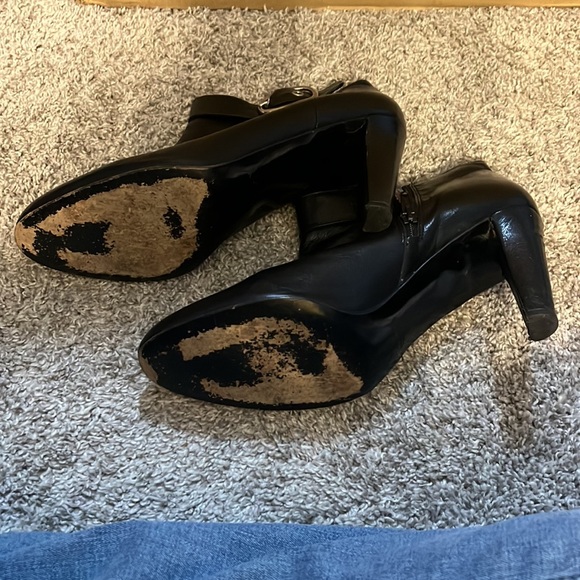 Coach Nicolete Leather Women's Ankle Boot Size US 11 B Black - Picture 2 of 5